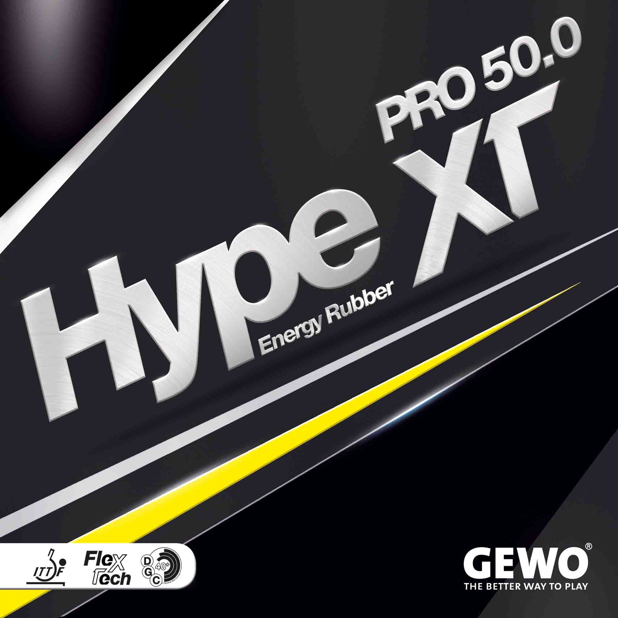 GEWO Belag Hype XT Pro 50.0 schwarz 2,1 mm