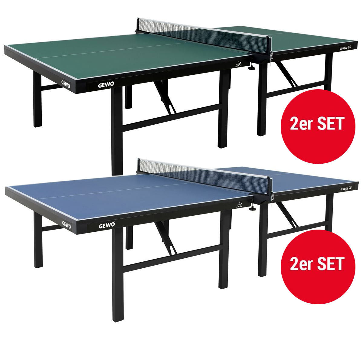 GEWO Tisch Europa 25 - Set (2 Stück)