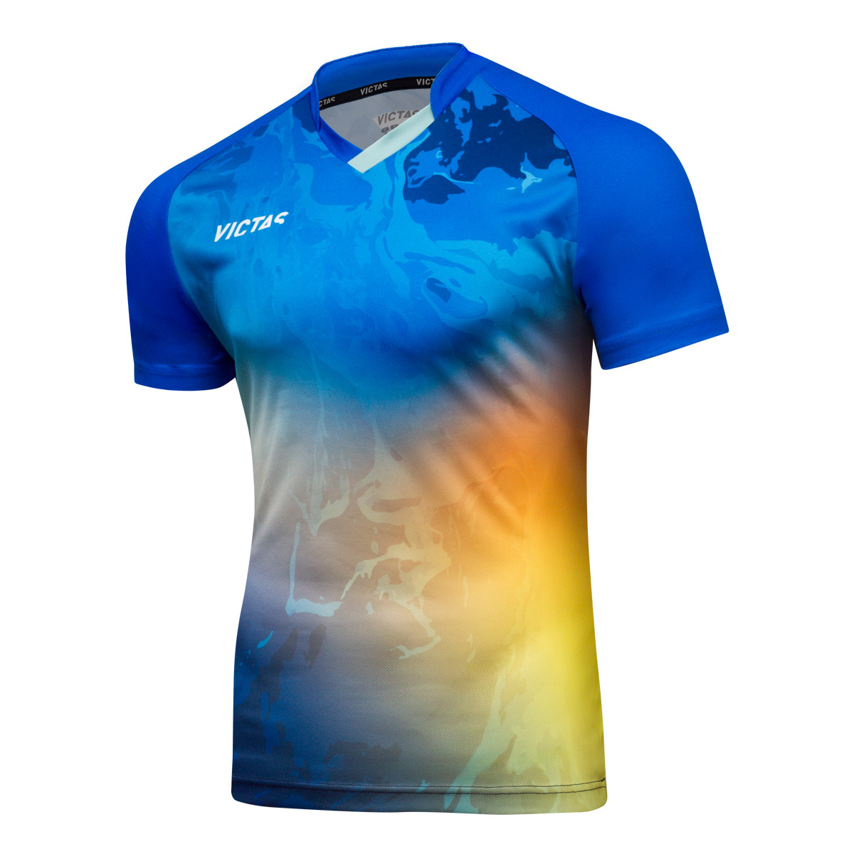 VICTAS Poloshirt V-Shirt 234 blau XXXXXL