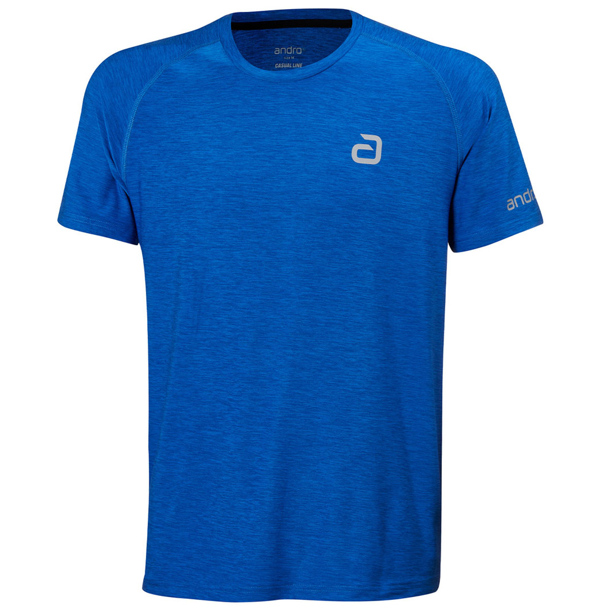 andro T-Shirt Melange Alpha  aquablau XXXXL