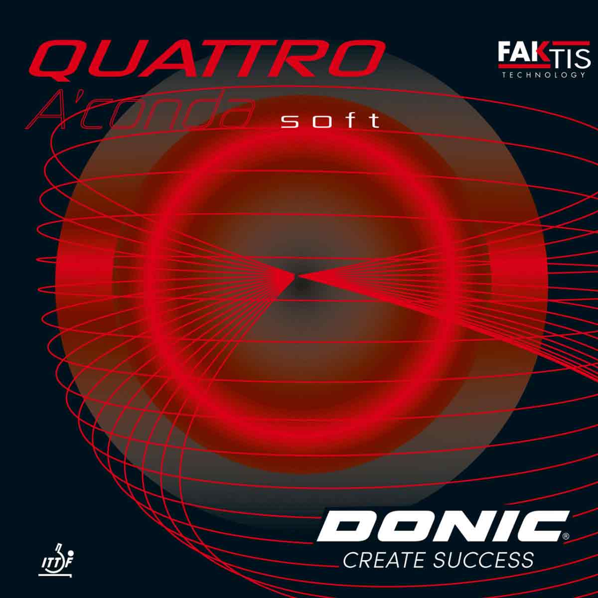 Donic Belag Quattro Aconda soft rot 1,5 mm
