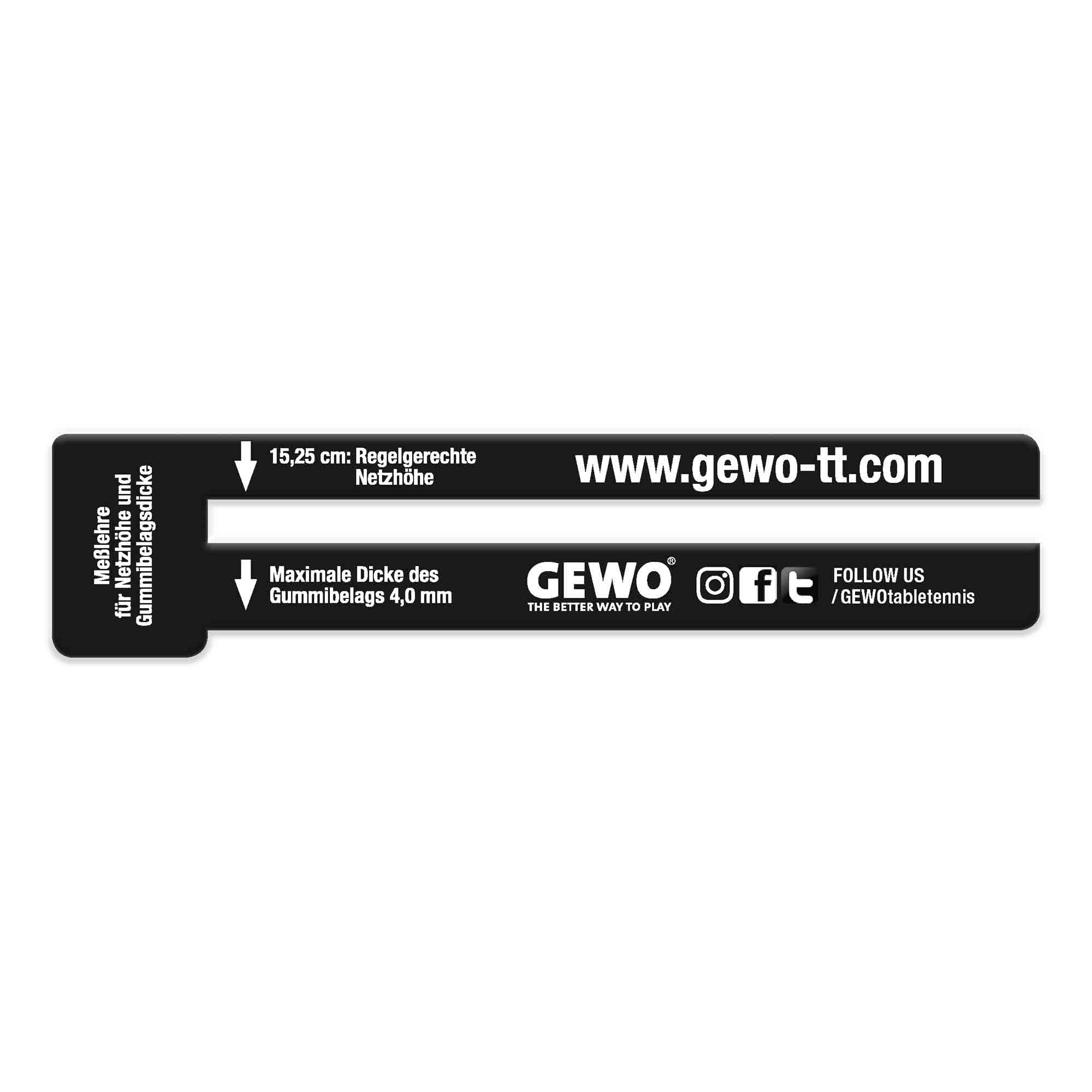 GEWO Netzlehre schwarz