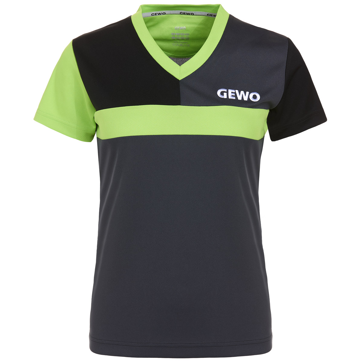 GEWO Lady Shirt Ravenna Angebot Nine Iron/lime XXL