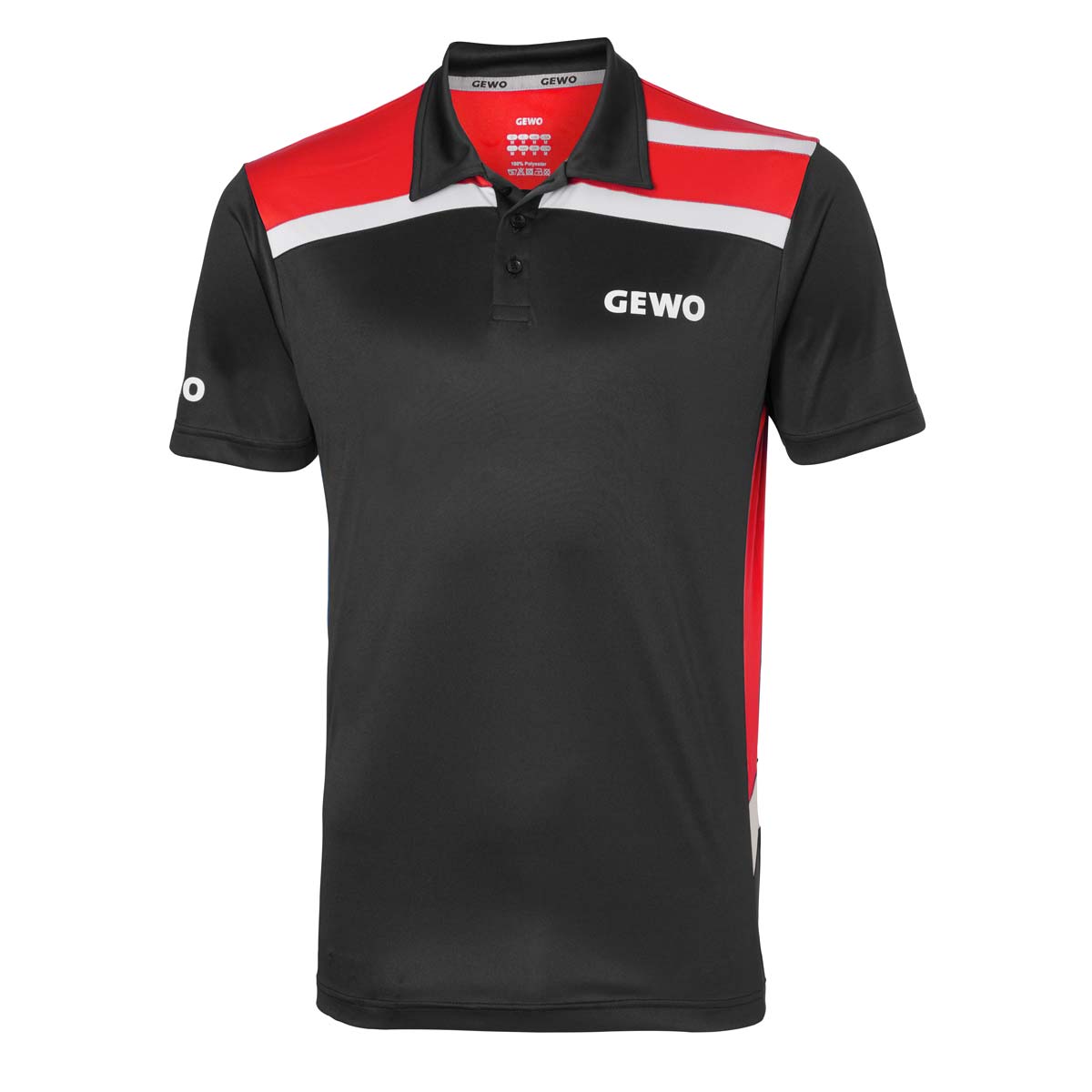GEWO Hemd Aurora schwarz/rot XS