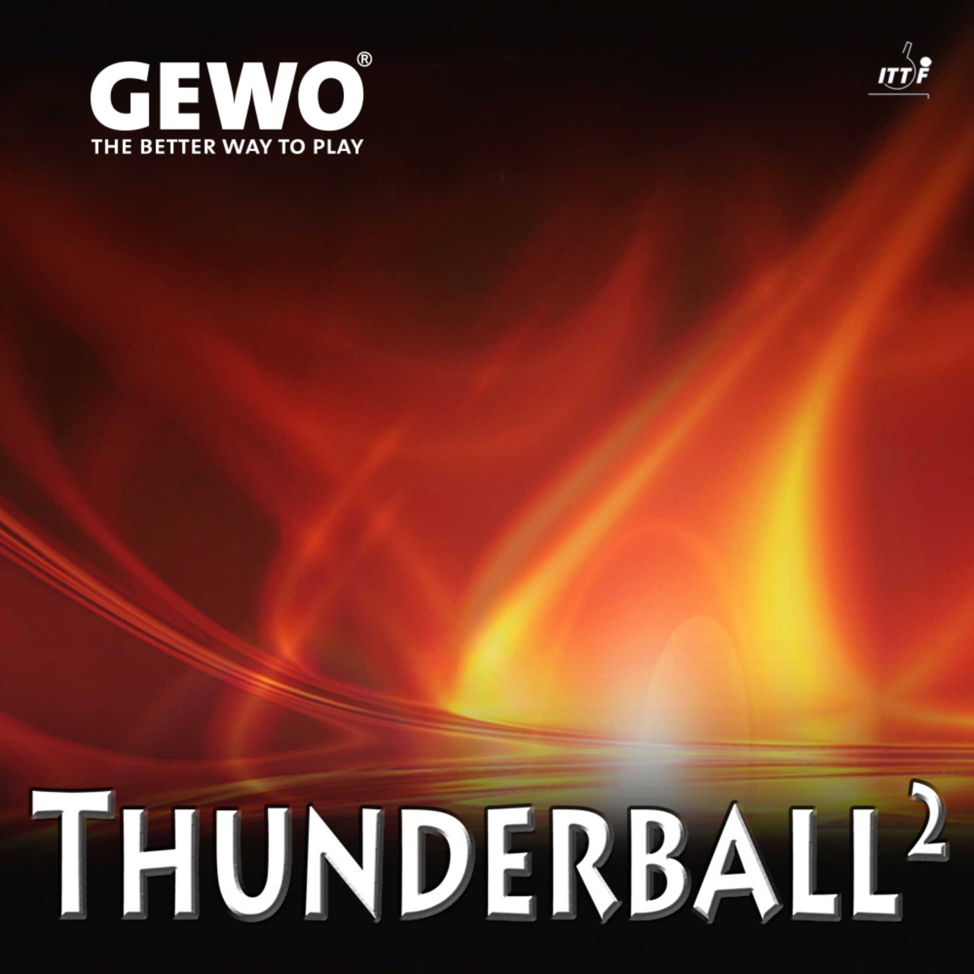 GEWO Belag Thunderball² schwarz 2,1 mm