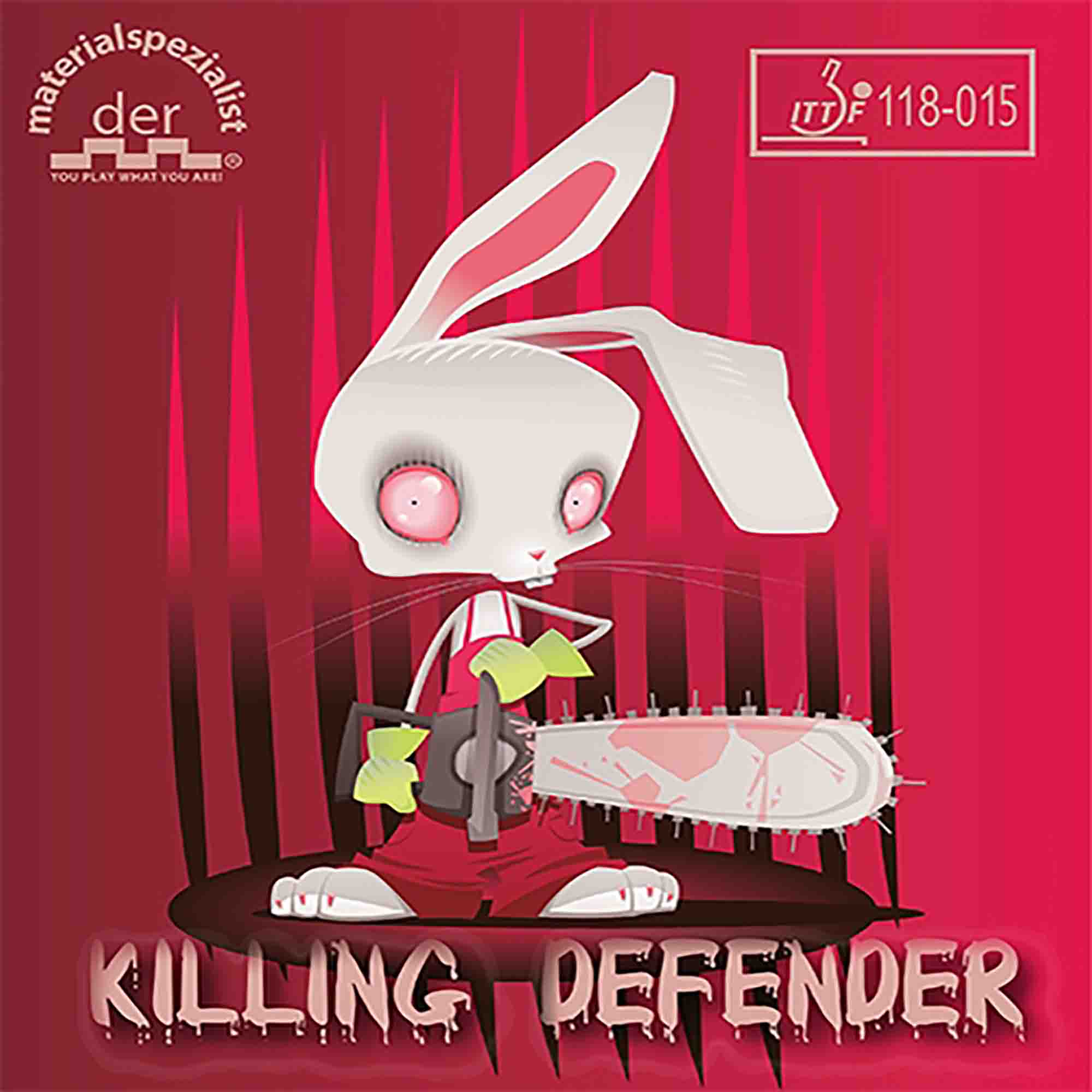 der materialspezialist Belag Killing Defender schwarz 1,6 mm