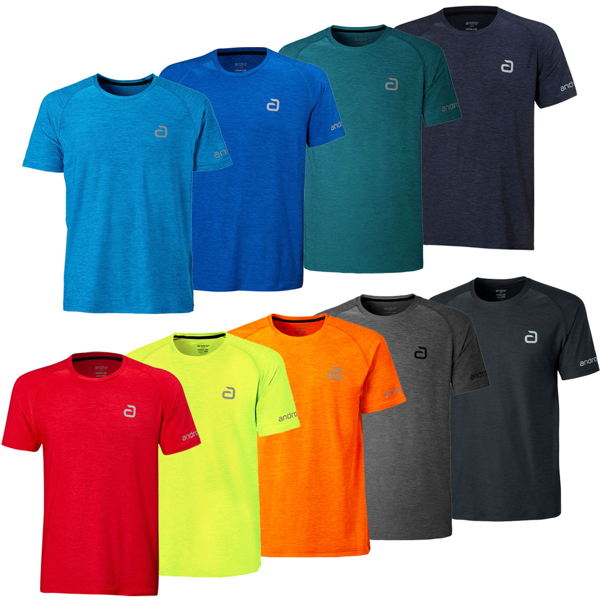andro T-Shirt Melange Alpha  denim XXXXL