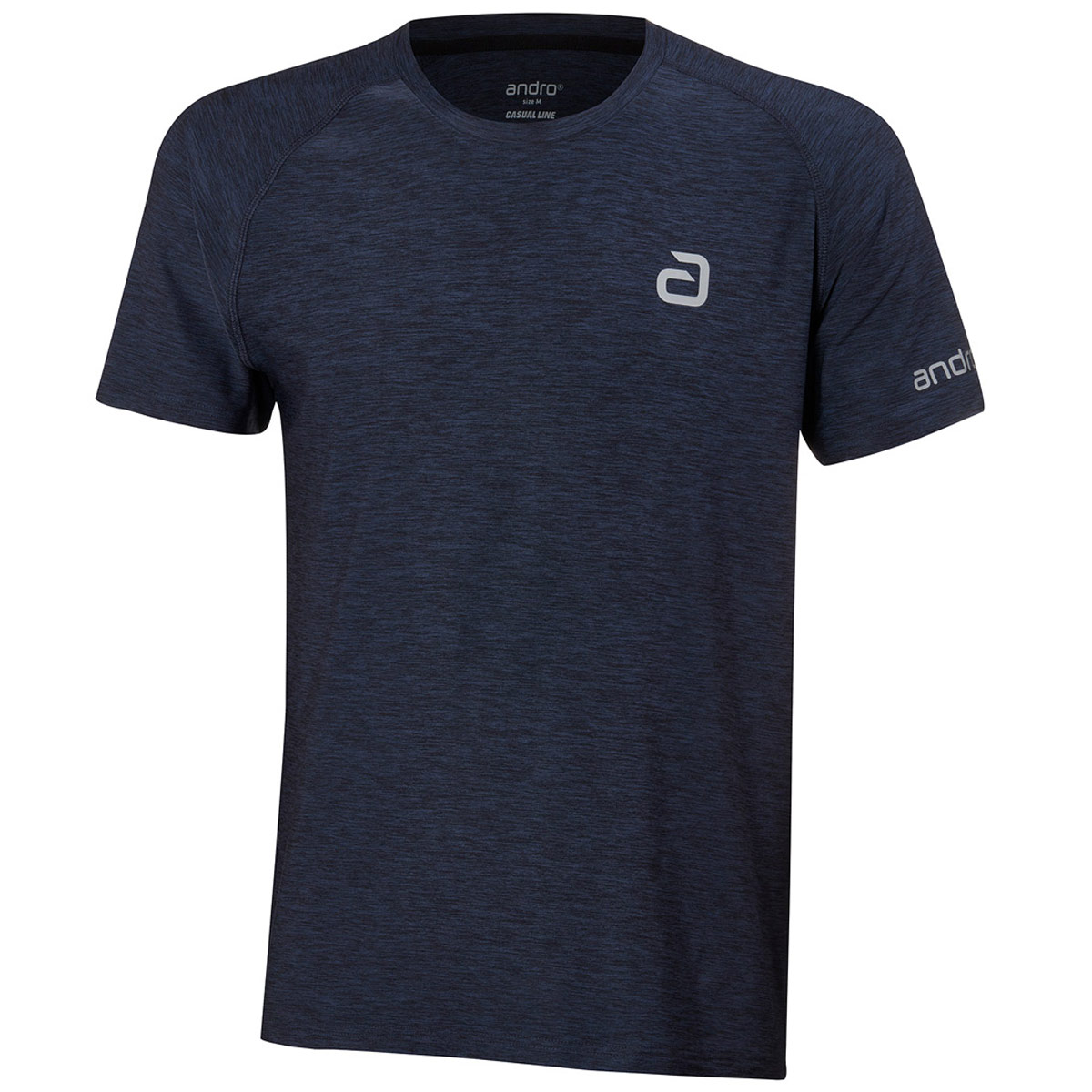 andro T-Shirt Melange Alpha  dunkeblau XXXXL