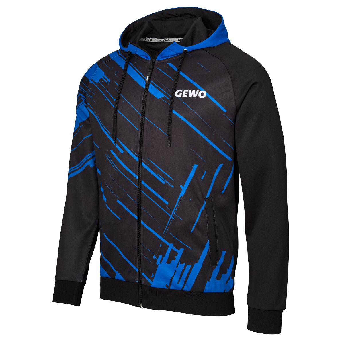 GEWO Hoodie Atani schwarz/royal XXXXL