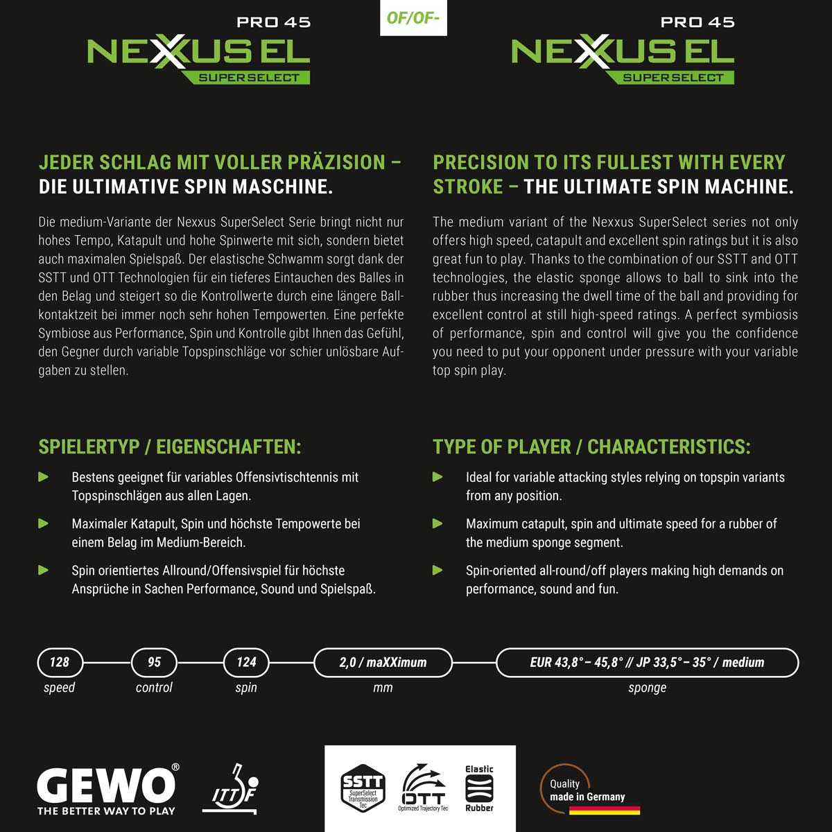 GEWO Belag Nexxus EL Pro 45 SuperSelect