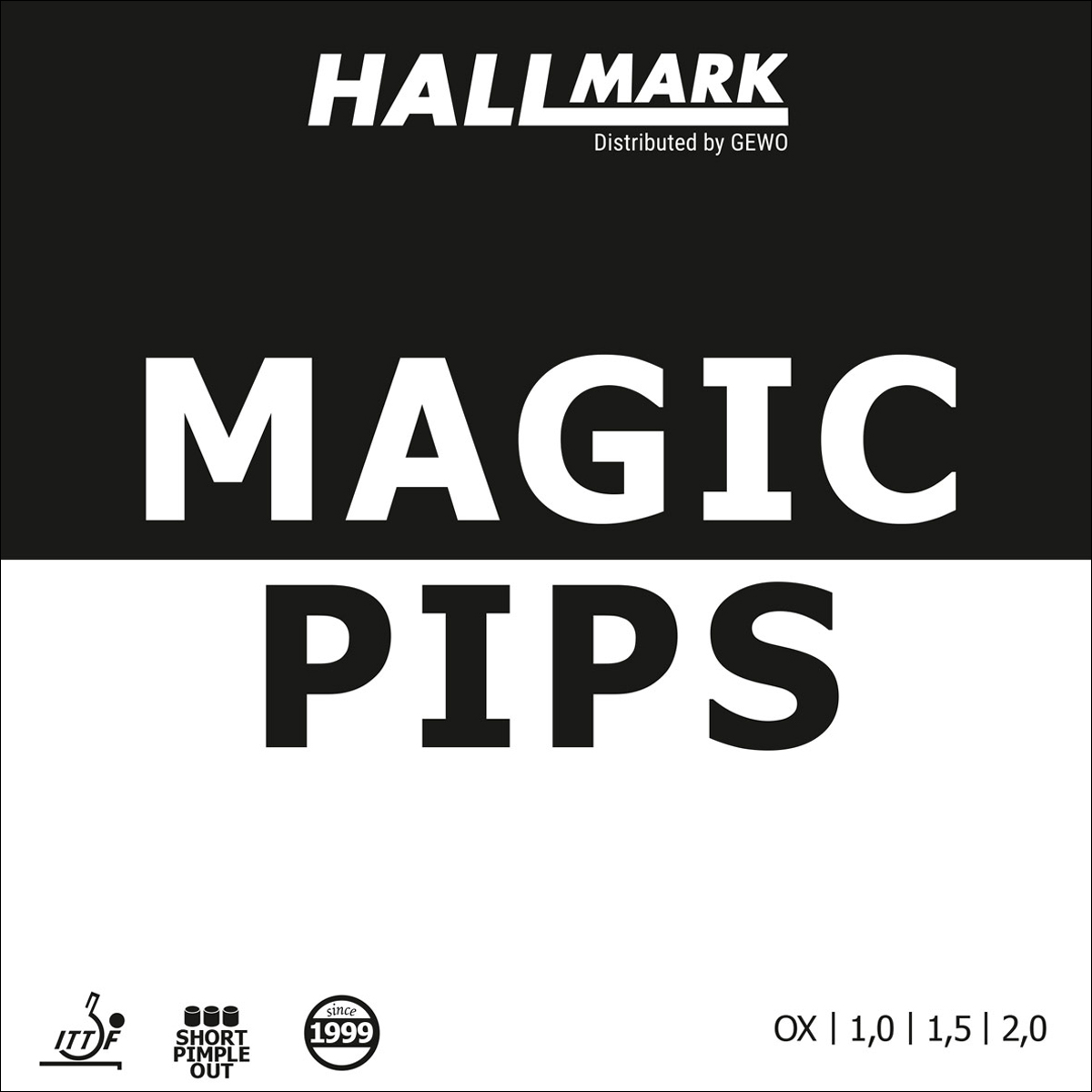 HALLMARK Belag Magic Pips rot OX