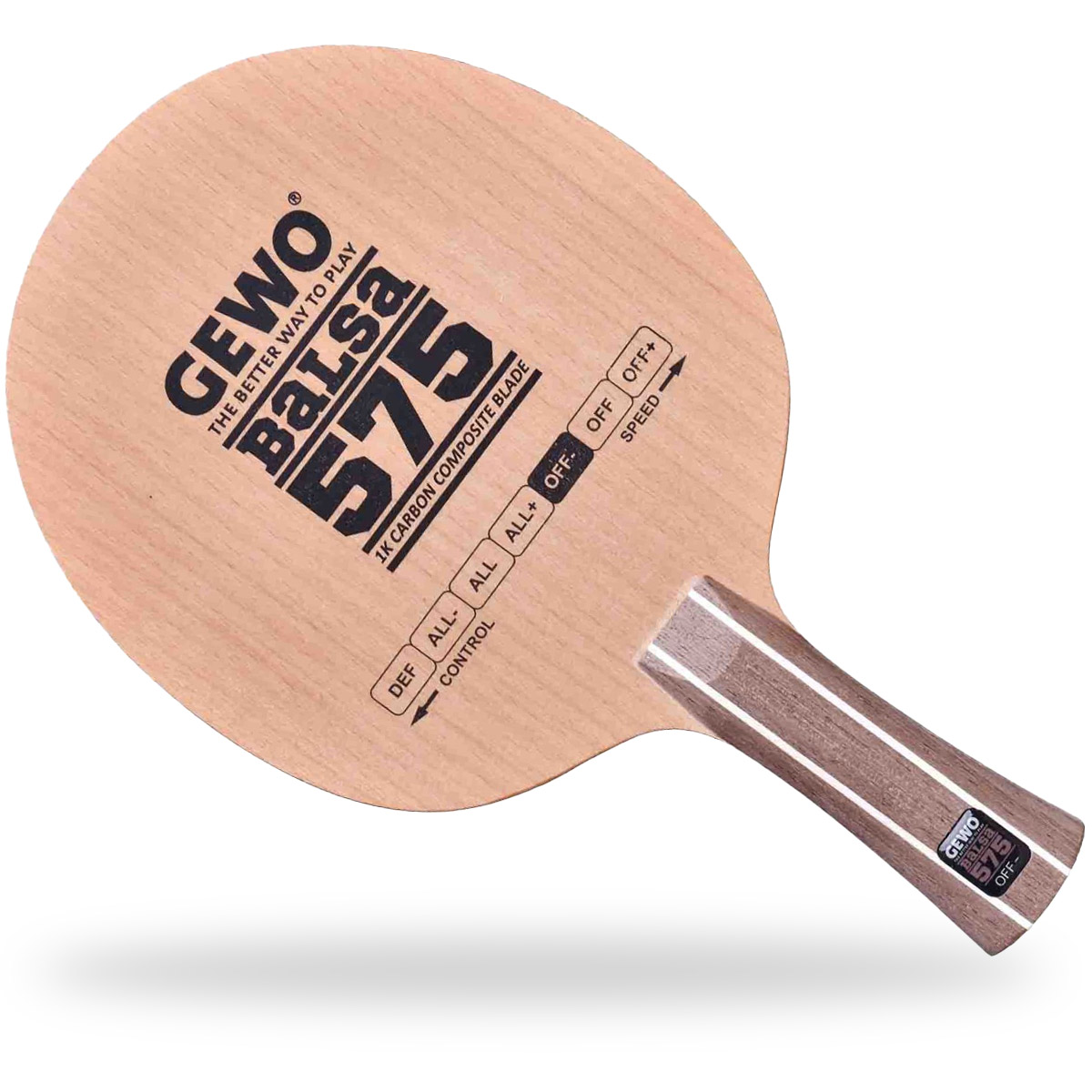 GEWO Holz Balsa Carbon 575  gerade