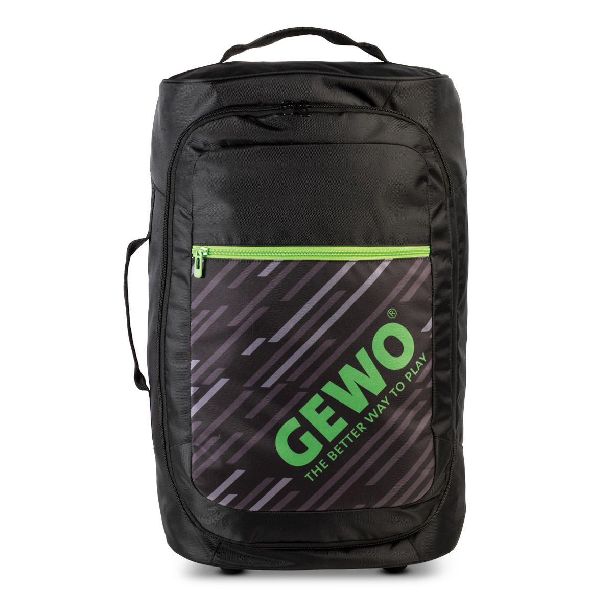 GEWO Trolley Stripes M schwarz/lime