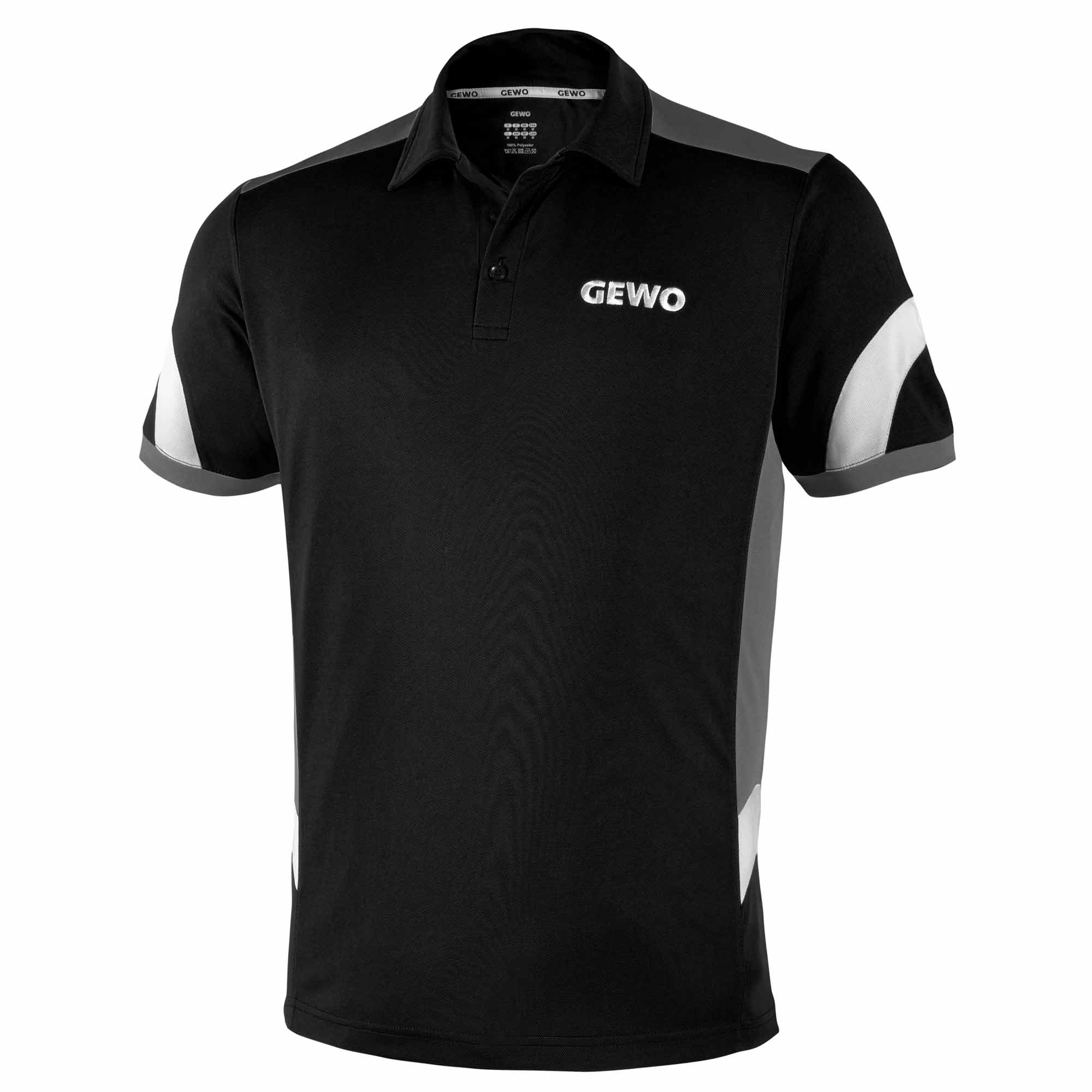 GEWO Hemd Trapani schwarz/grau S