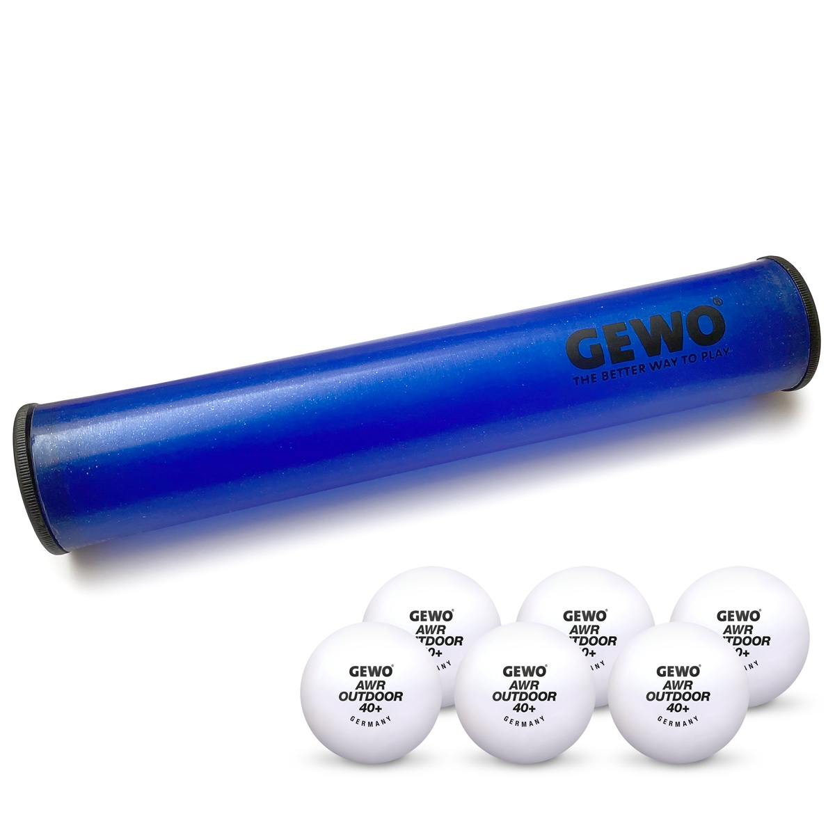 GEWO Ballbox mit 6x GEWO AWR Outdoor  weiß