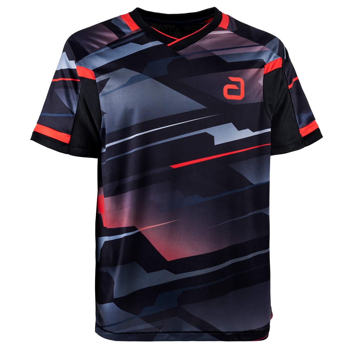 andro Shirt Sangai schwarz/rot BK152
