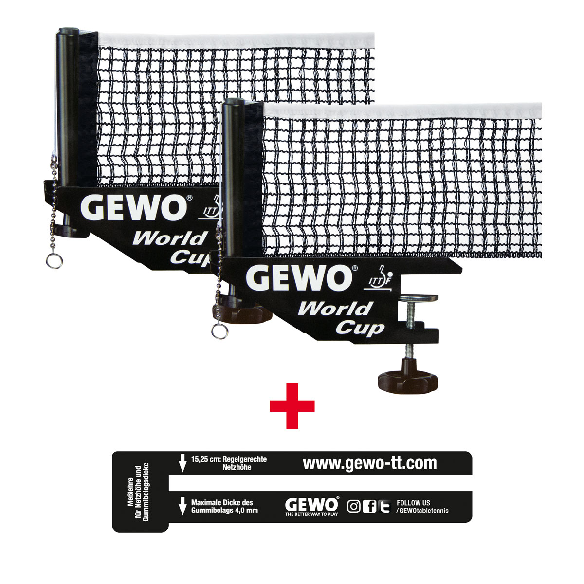 GEWO Netz World Cup + Netzlehre - Set (3-teilig)