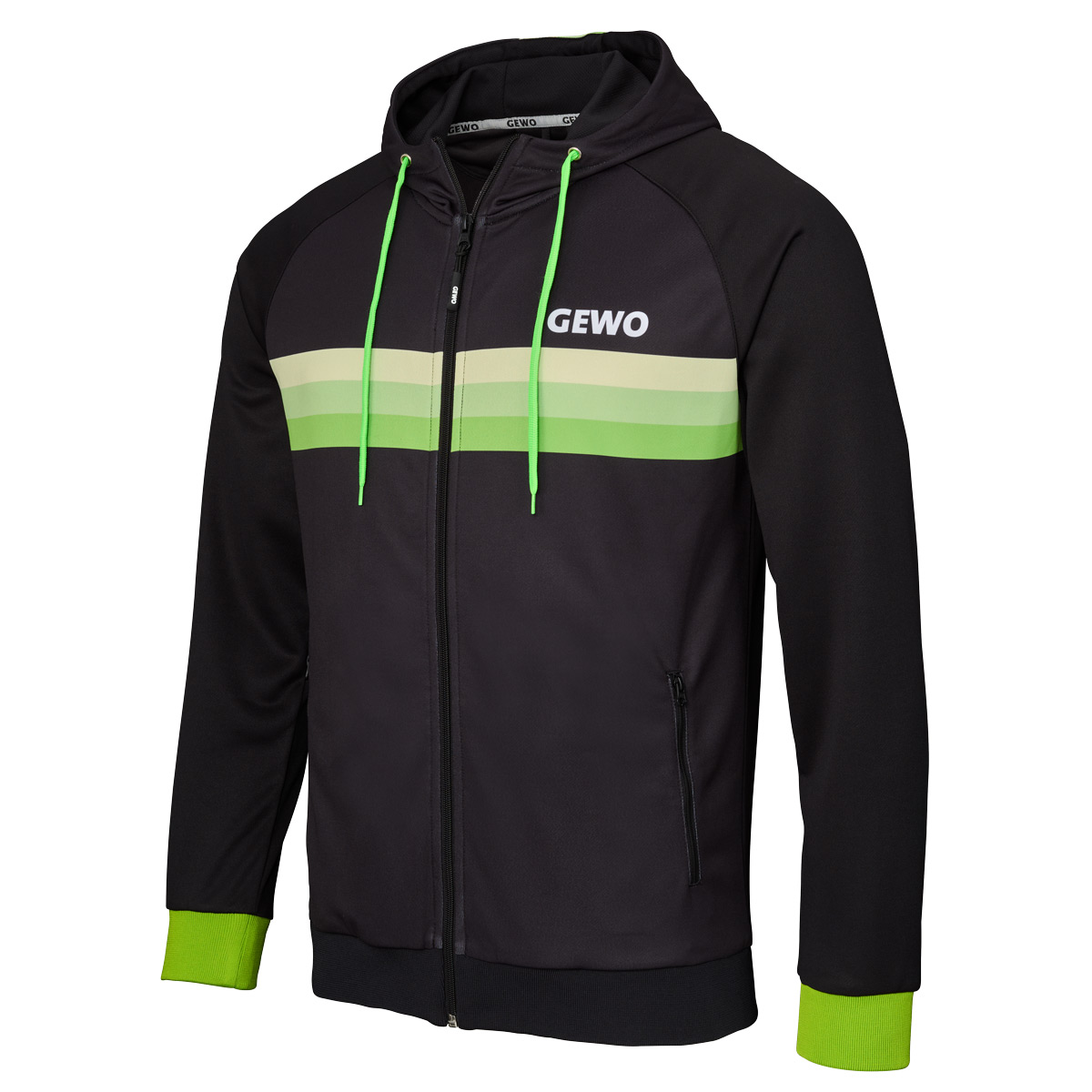 GEWO Hoodie Santiago schwarz/lime XXXXL