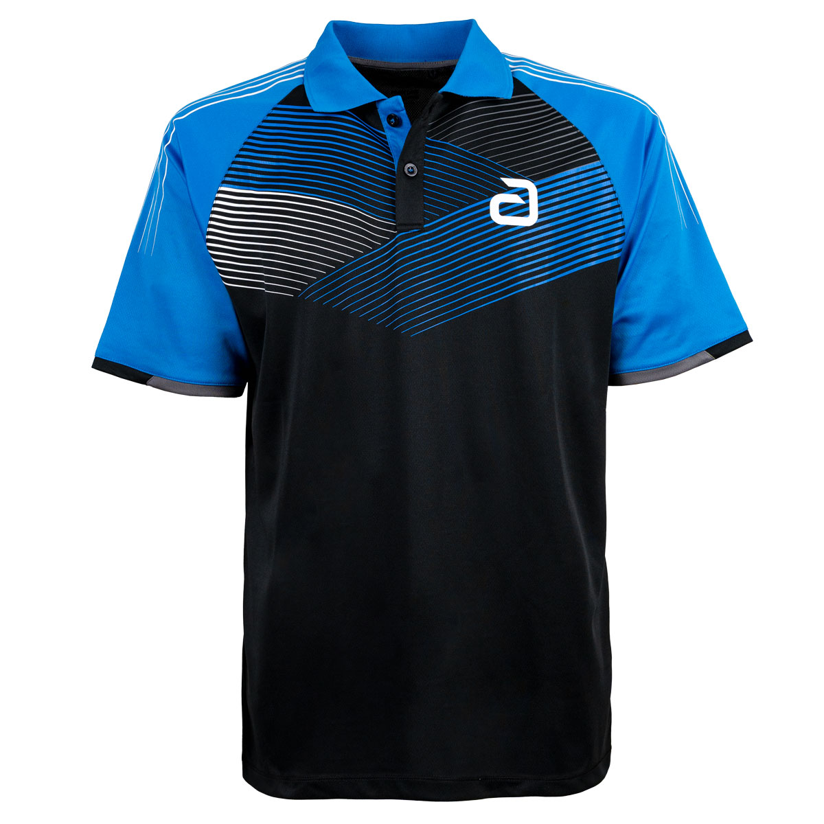 andro Shirt Avos Baumwolle schwarz/blau XXXXXL