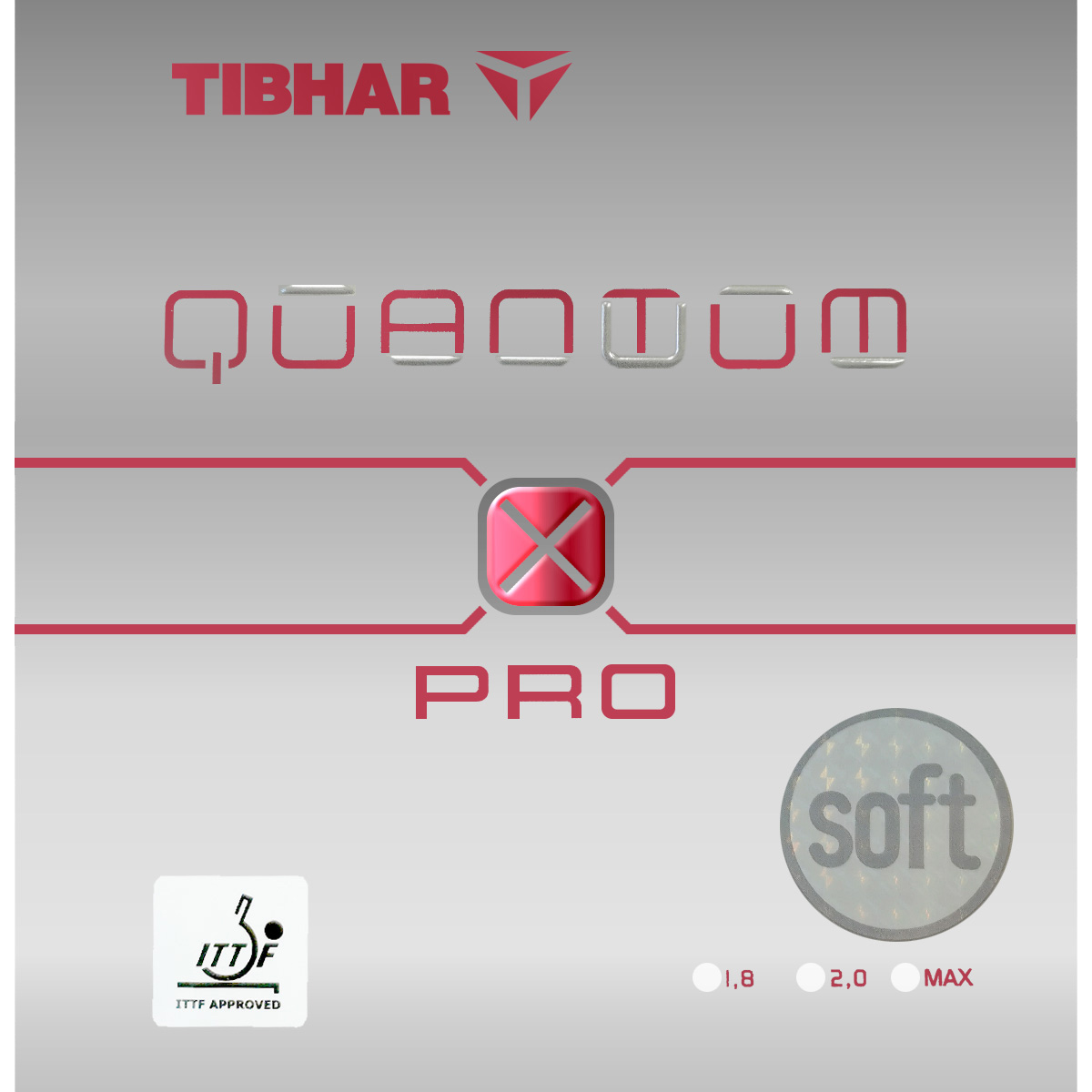 TIBHAR Belag Quantum X Pro Soft pink 2,3 mm