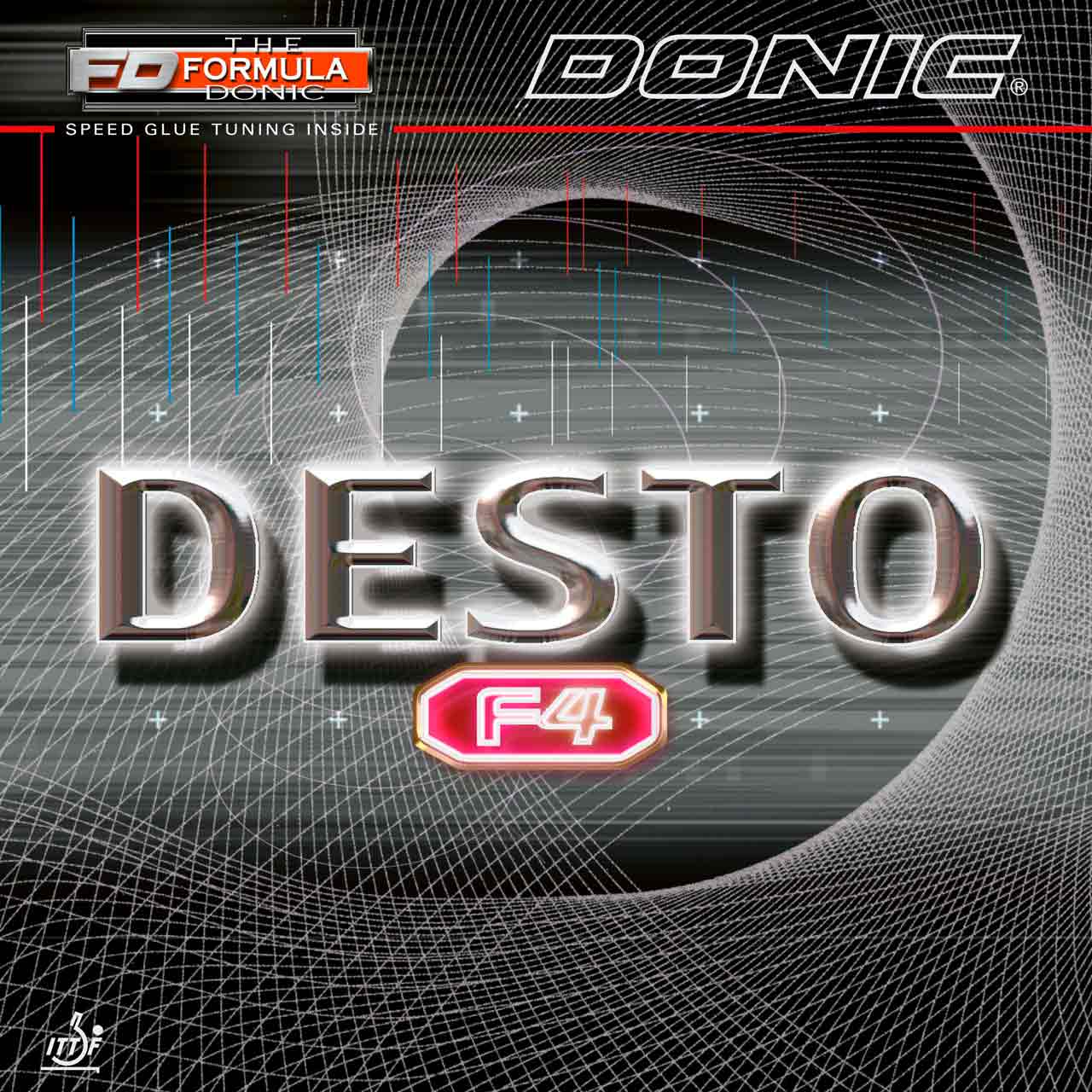 Donic Belag Desto F4 rot 2,3 mm