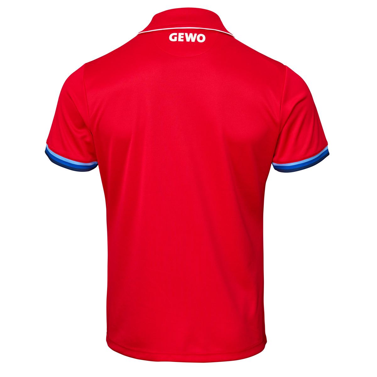 GEWO Poloshirt Santiago Baumwolle rot/blau XXXXL
