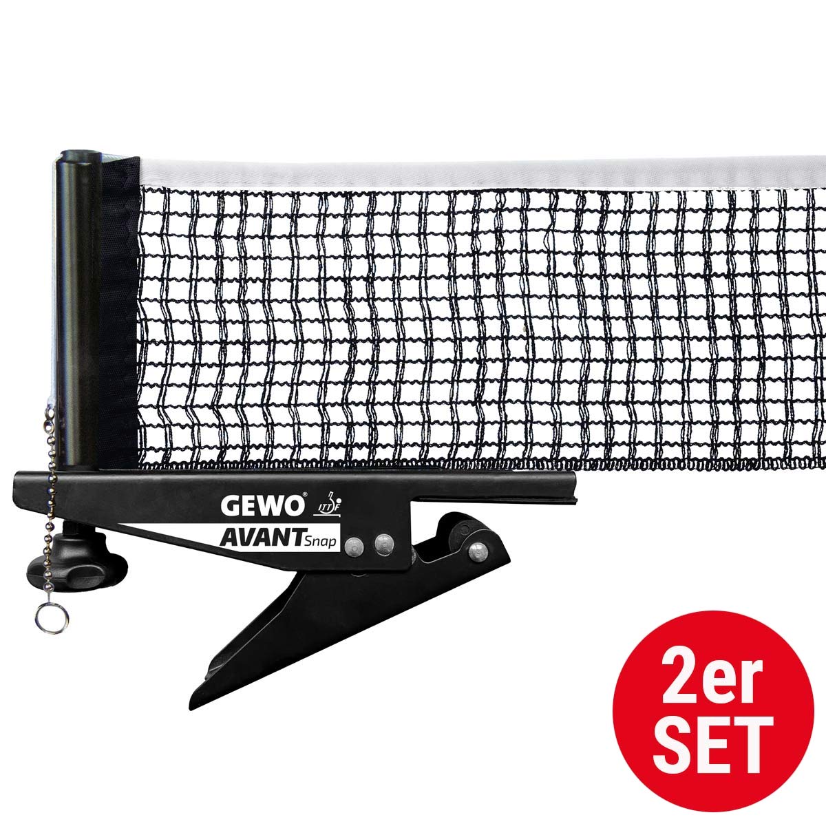 GEWO Netzgarnitur Avant Snap - Set (2 Stück) schwarz