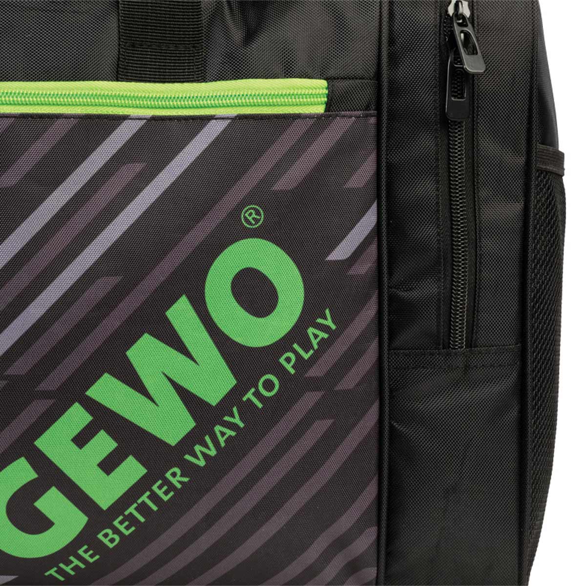 GEWO Sporttasche Stripes L schwarz/lime