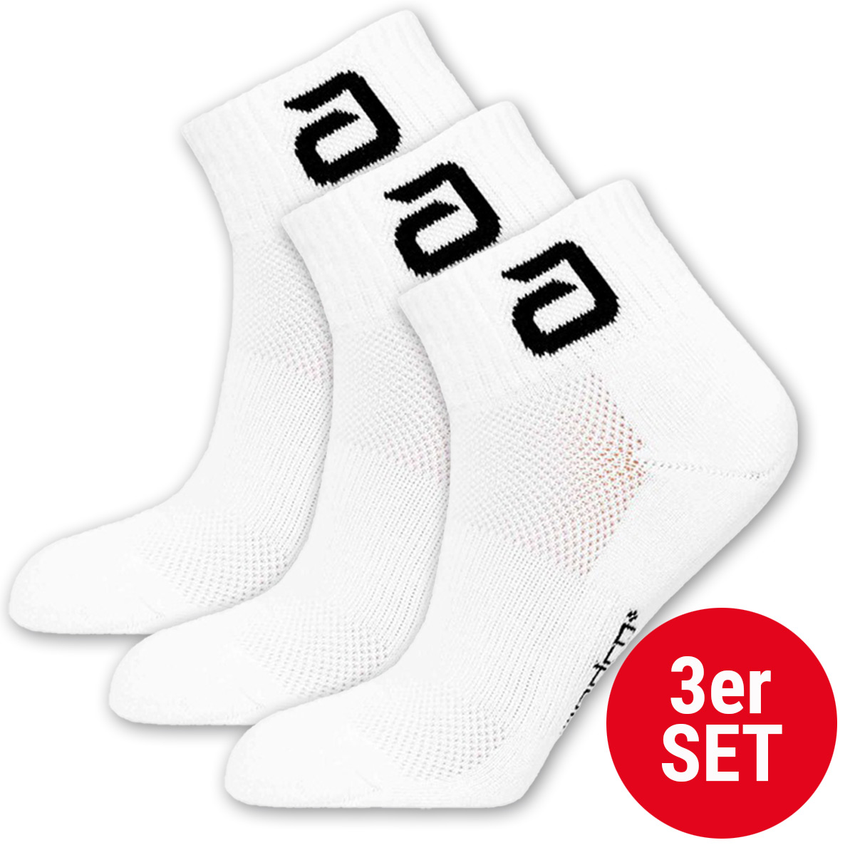andro Socke Alltime 3er Set weiß 43-47
