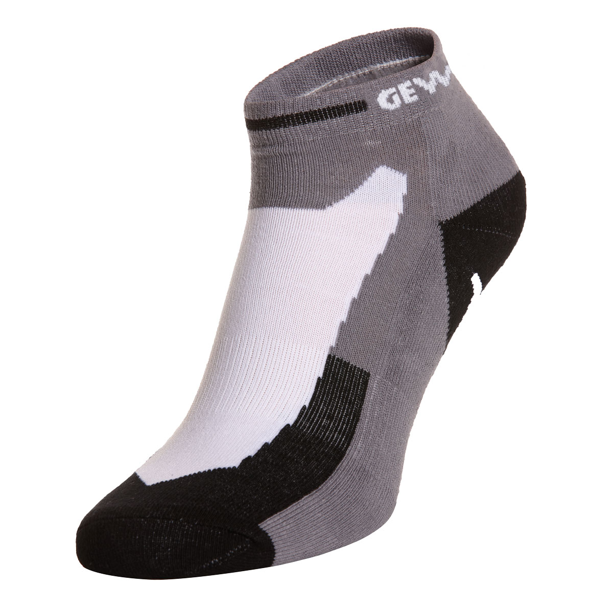 GEWO Kurzsocke Short Flex III grau/weiß 35-38