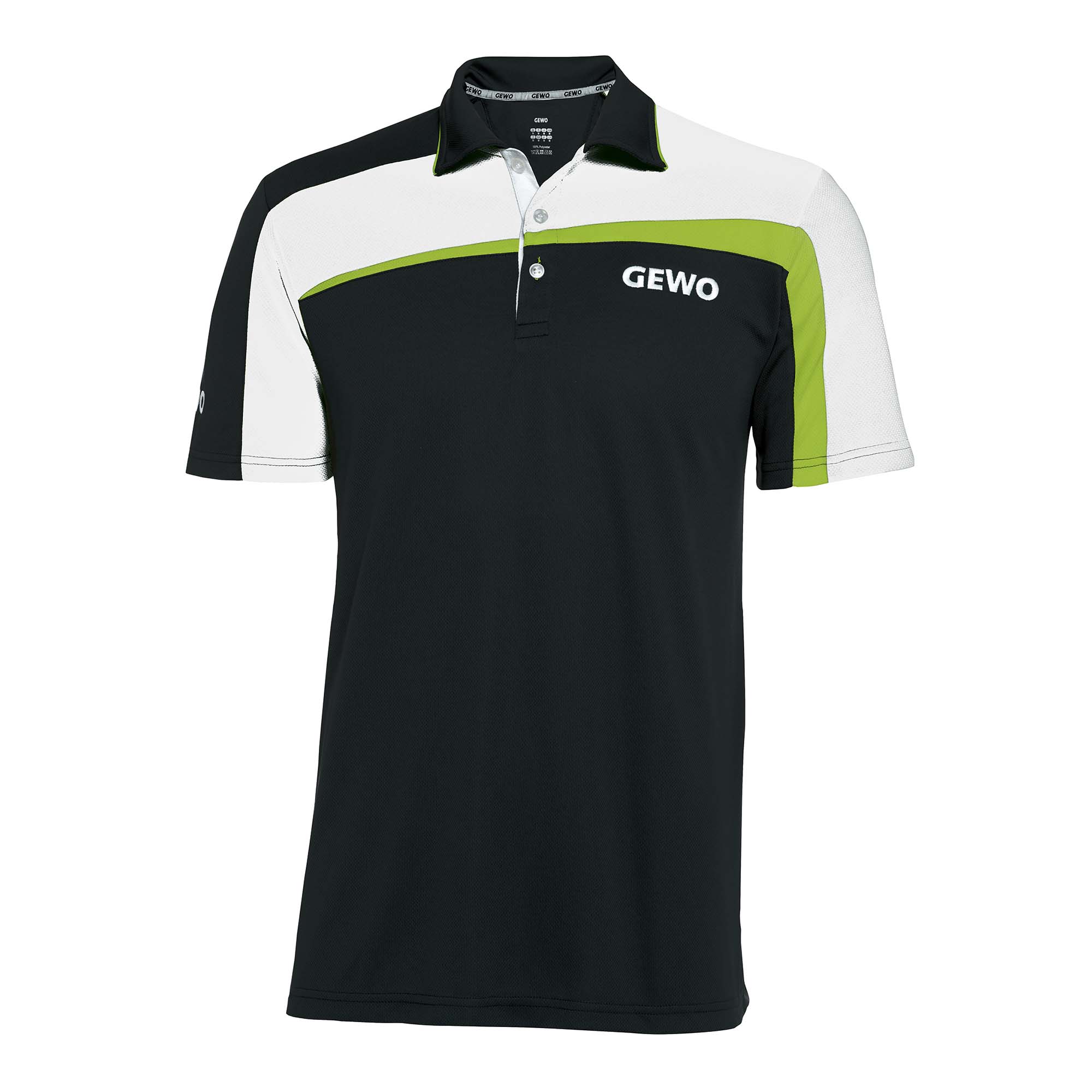 GEWO Hemd Teramo S18-2 Baumwolle schwarz/weiß M