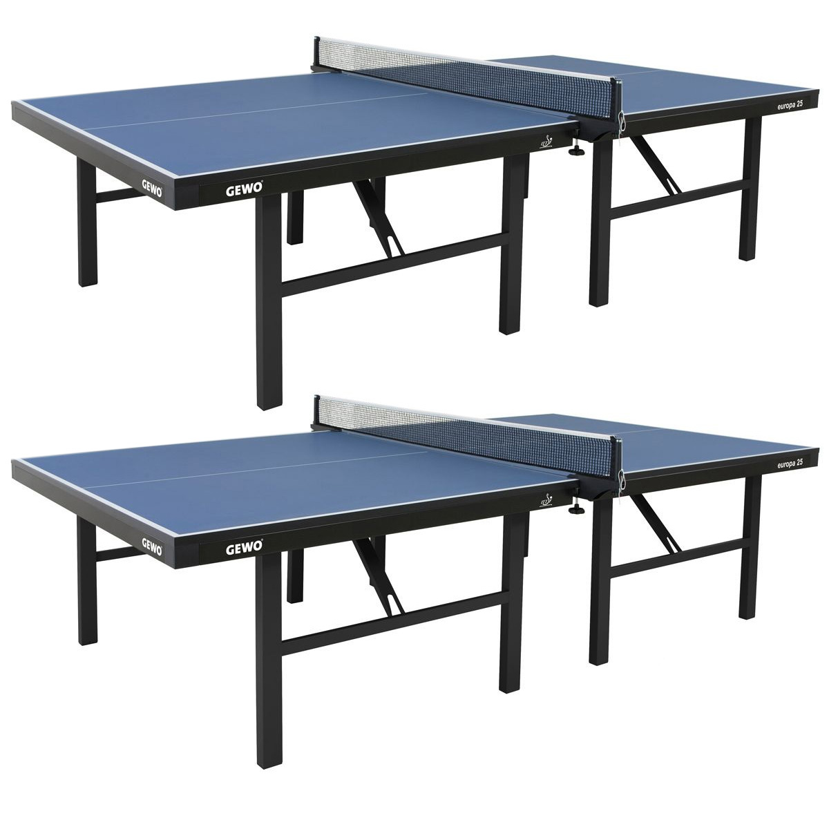 2er Set GEWO Tisch Europa 25 blau