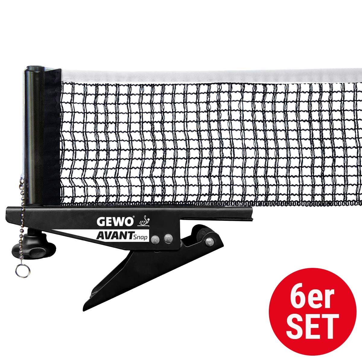 GEWO Netzgarnitur Avant Snap - Set (6 Stück) schwarz