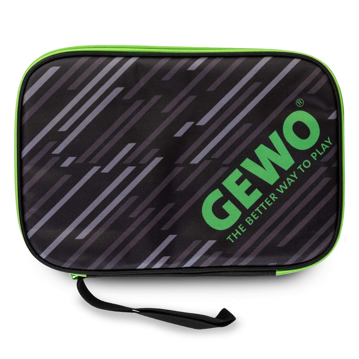 GEWO Einzelhülle Stripes schwarz/lime