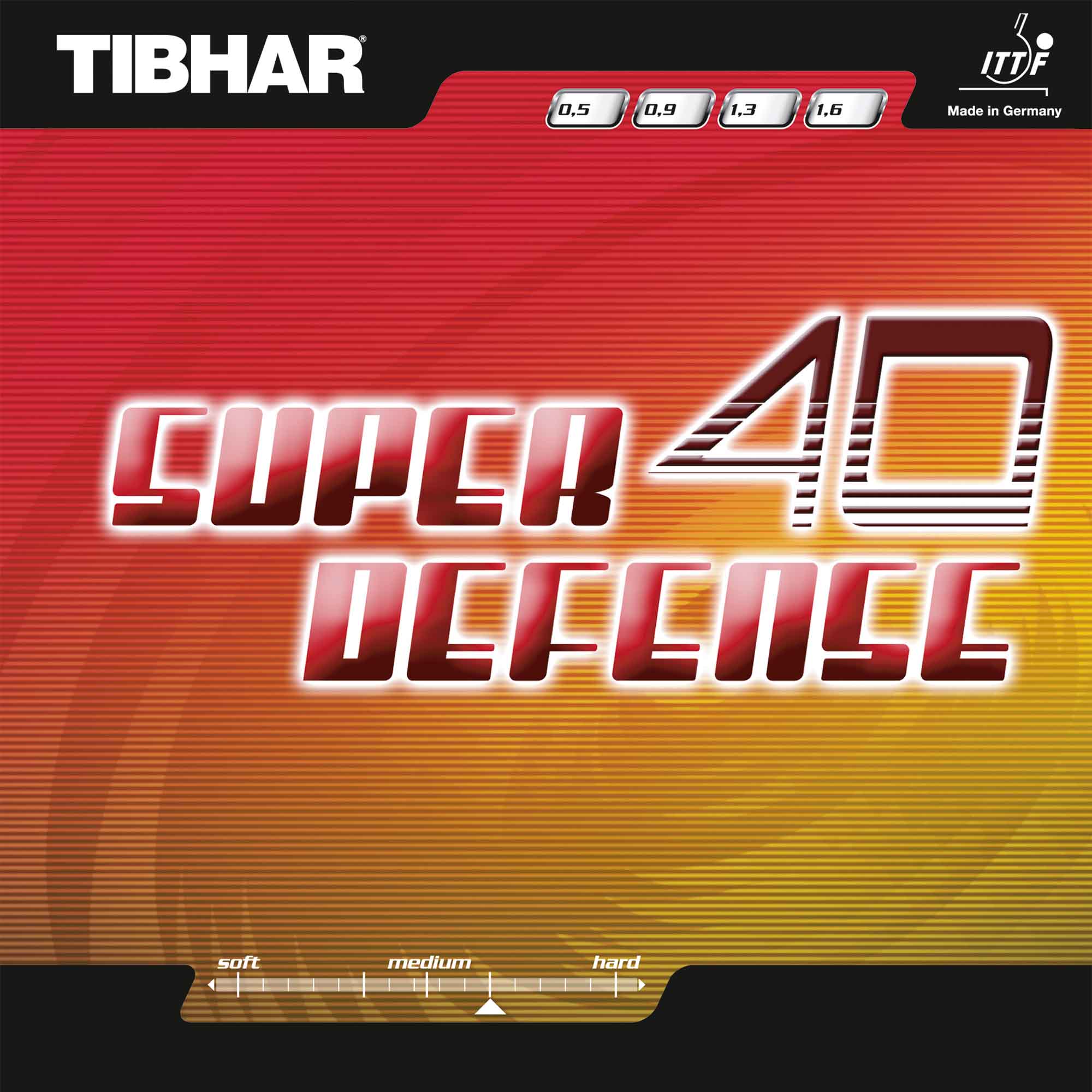 TIBHAR Belag Super Defense 40 schwarz 1,9 mm