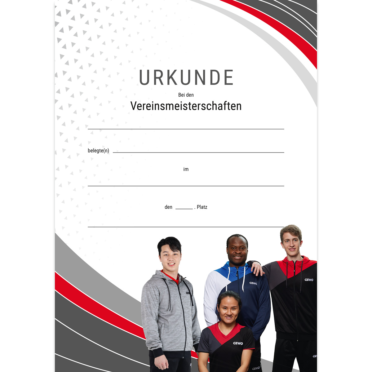 GEWO Urkunde Team 2025  mit Text