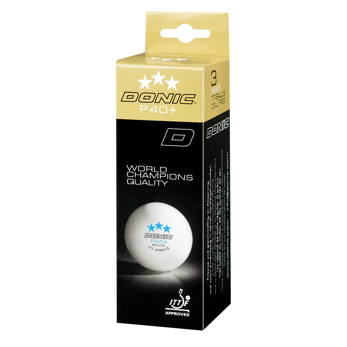 Donic Ball P40+ *** 12er weiß