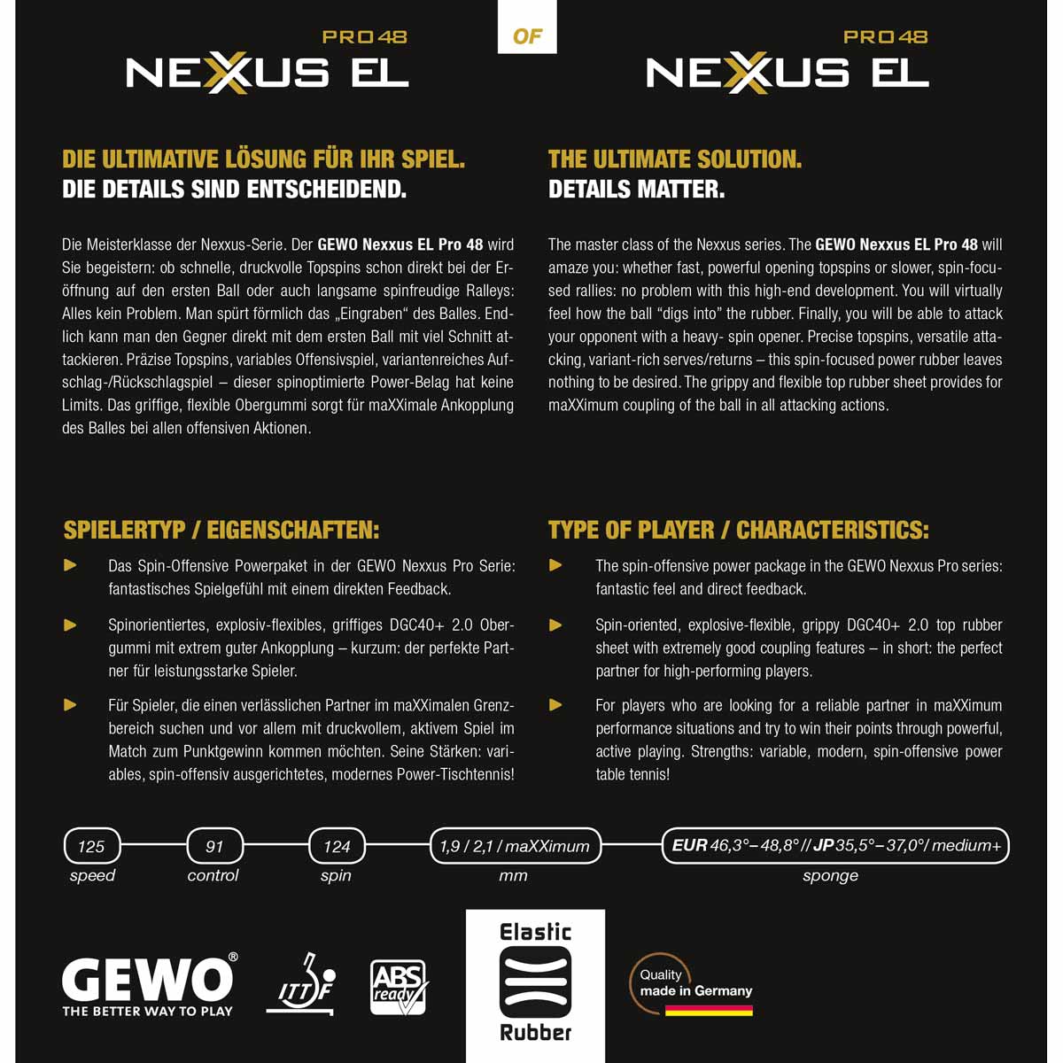 GEWO Belag Nexxus EL Pro 48