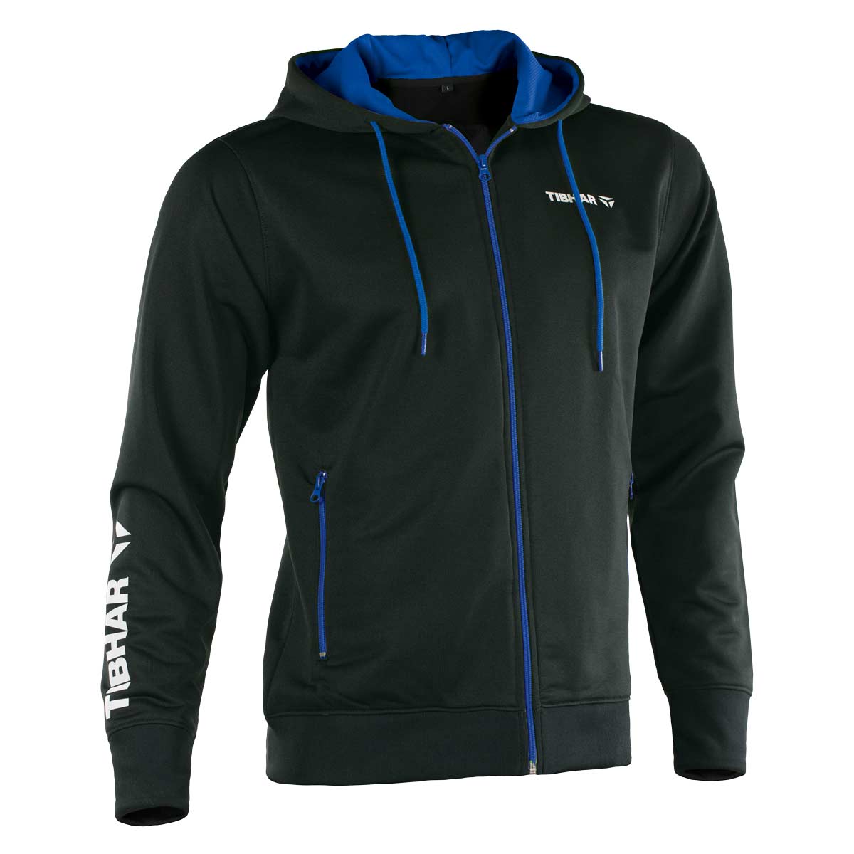 TIBHAR Hoodie Mundo/World schwarz/blau XL