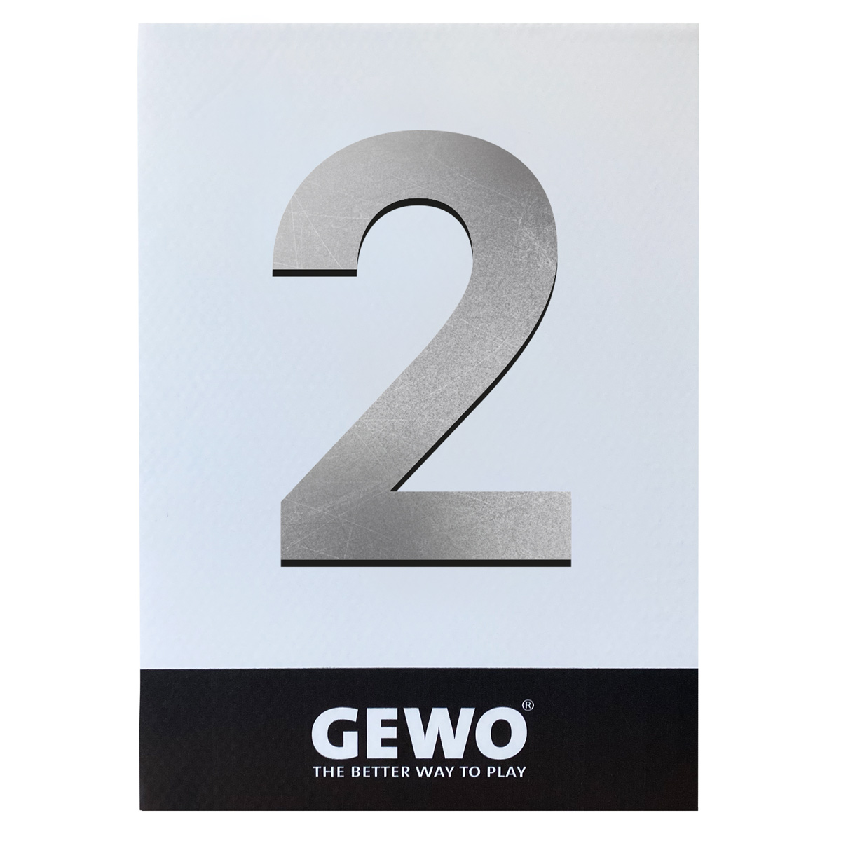 GEWO Platzierungstafel silber
