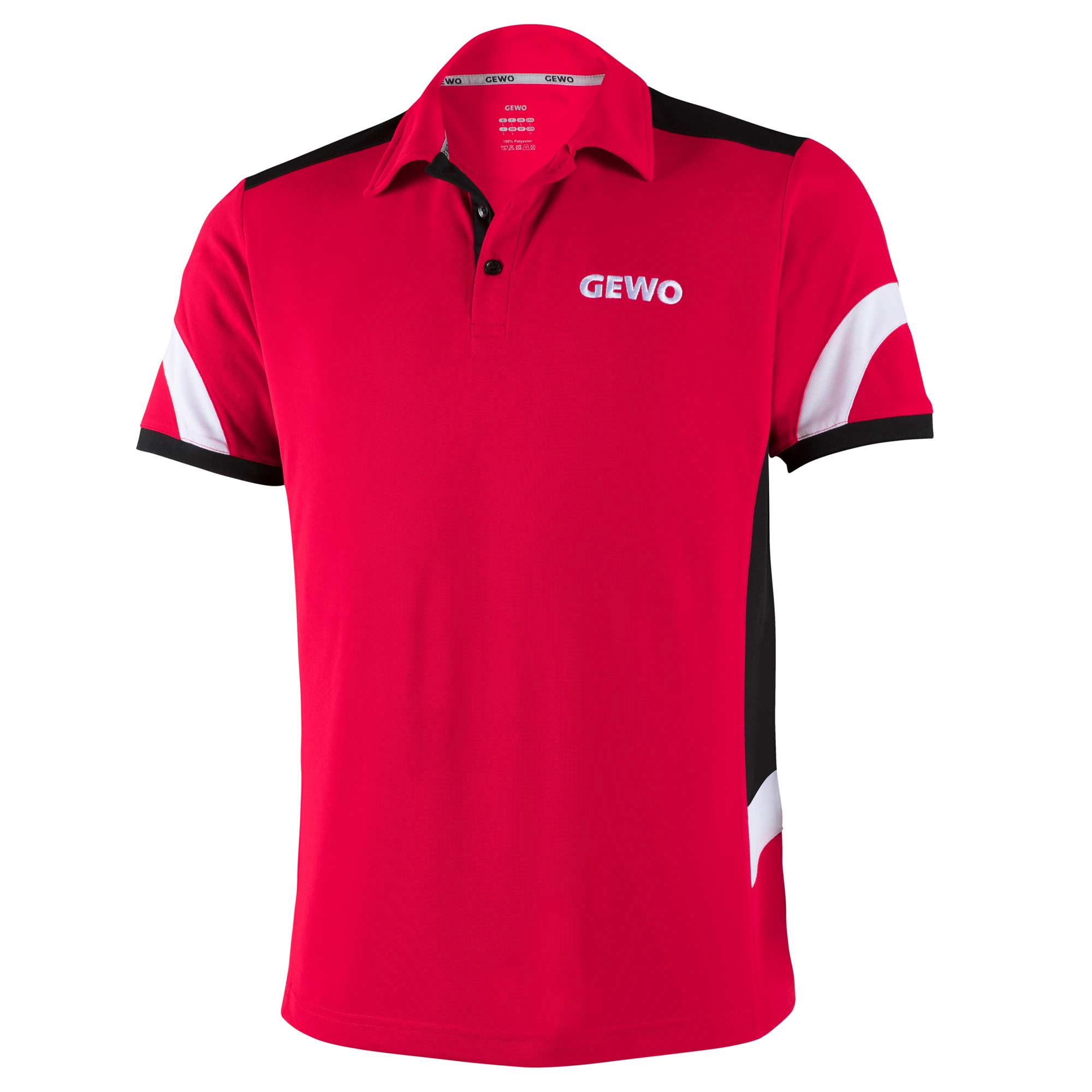 GEWO Hemd Trapani rot/schwarz S