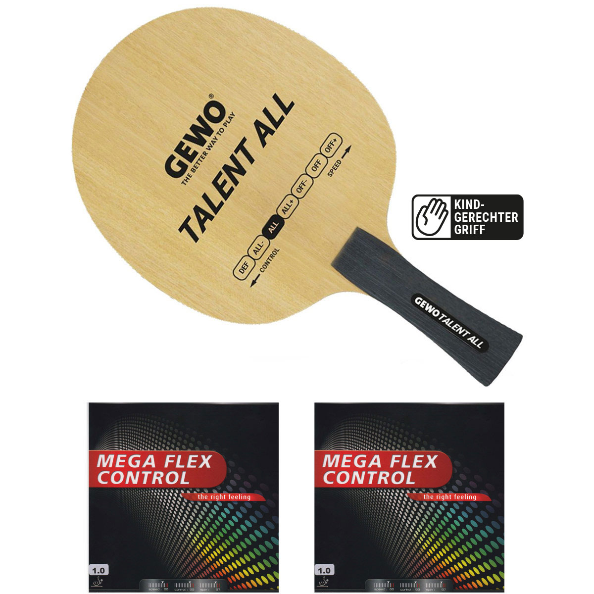 GEWO Schläger: Holz Talent ALL mit Mega Flex Control  konkav small