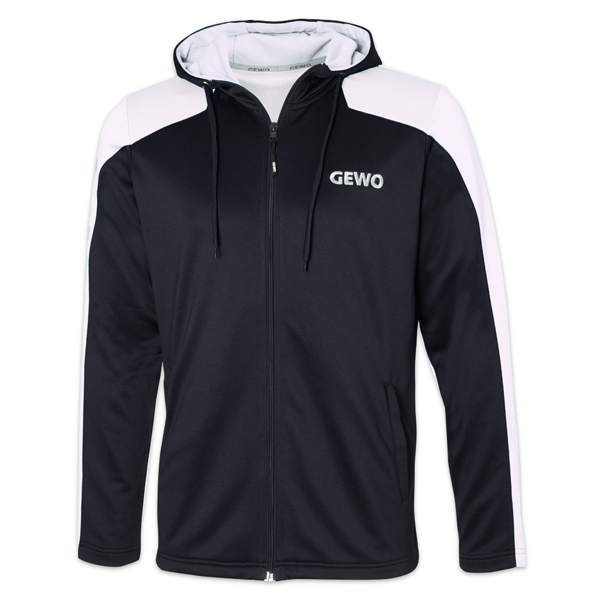 GEWO Hoodie Leo schwarz/weiß XXXXL