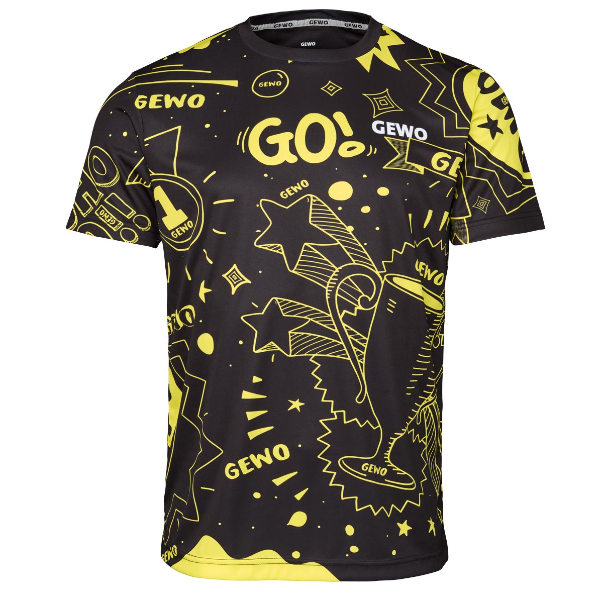 GEWO Shirt Graffiti schwarz XXXXL