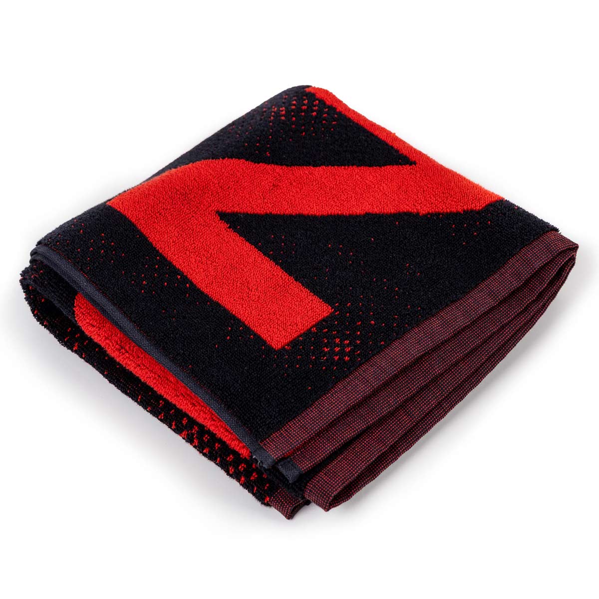 andro Handtuch Nuzn M schwarz/rot