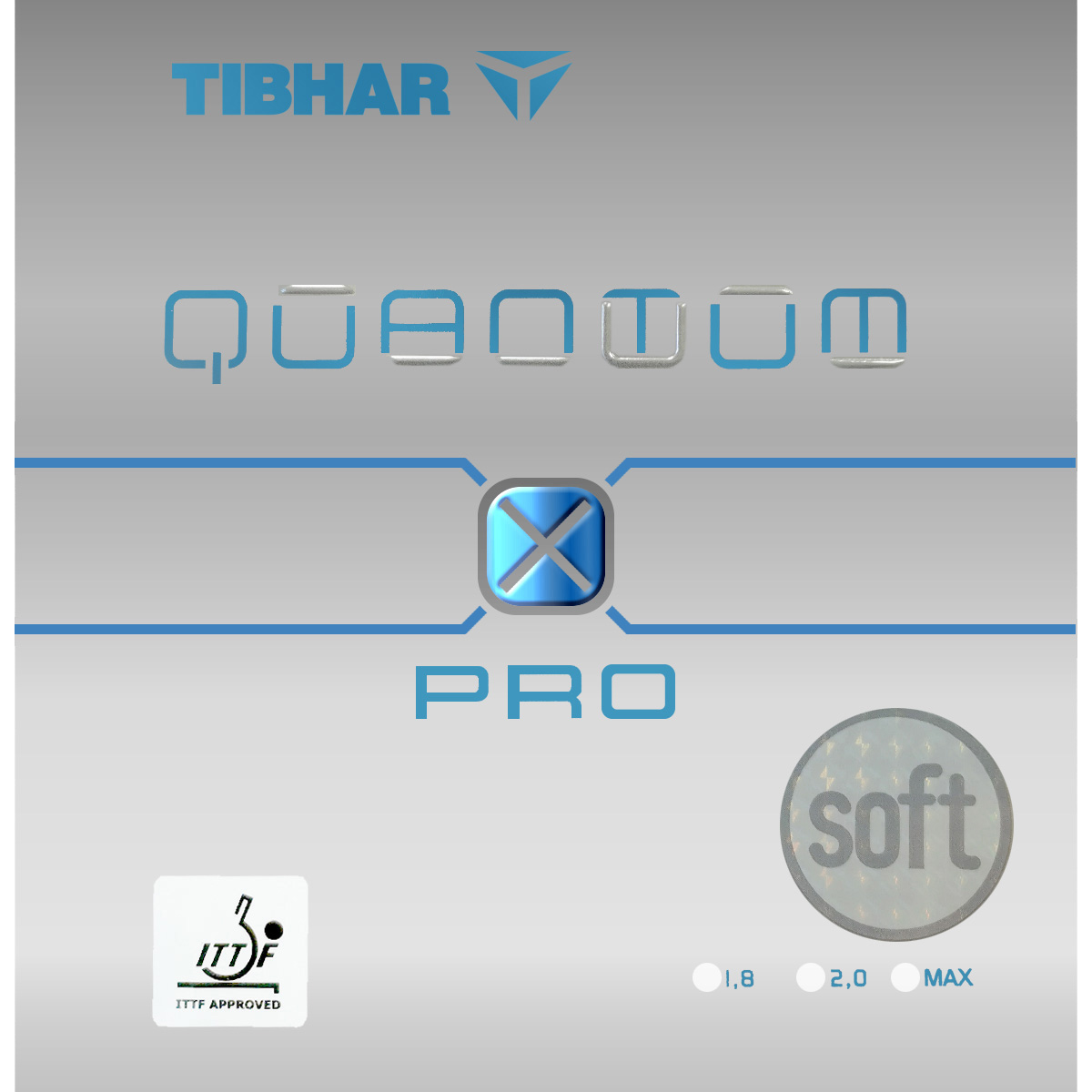 TIBHAR Belag Quantum X Pro Soft blau 2,3 mm