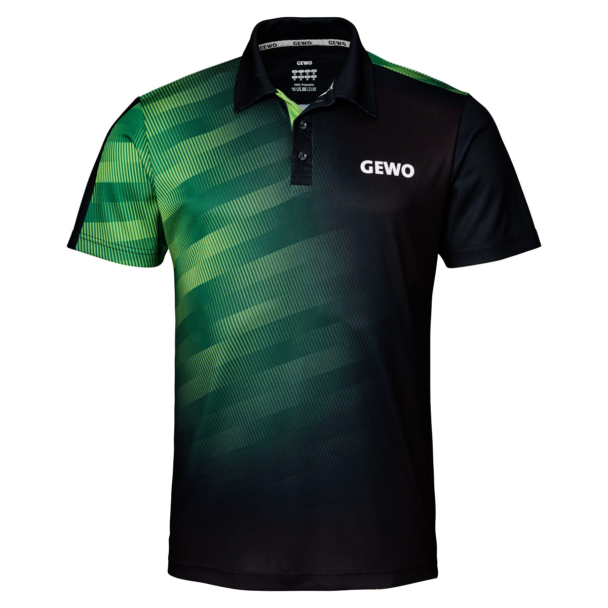 GEWO Poloshirt Tavira schwarz/lime XXXXL