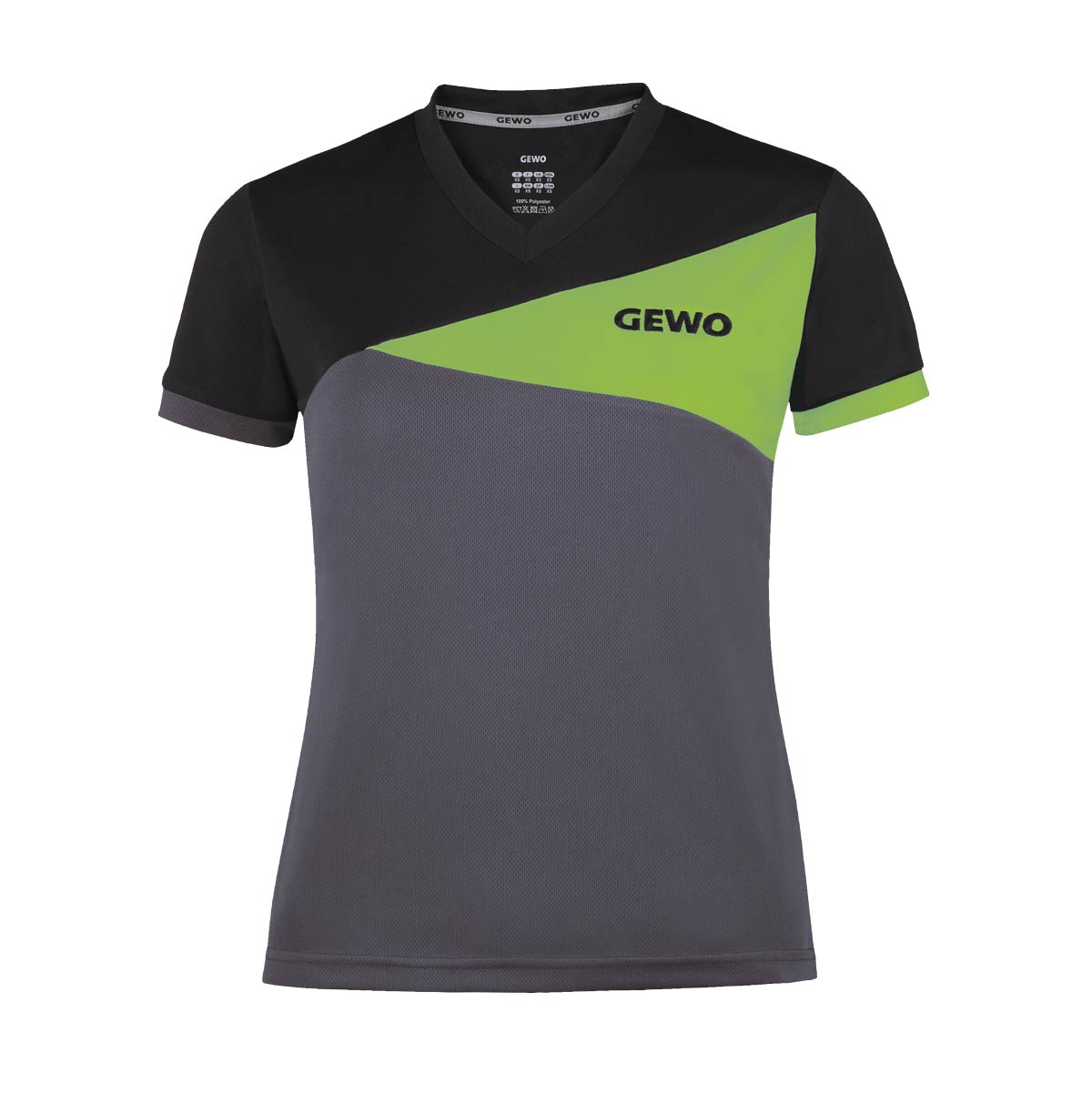 GEWO Lady Shirt Anzio schwarz/nine iron XXL