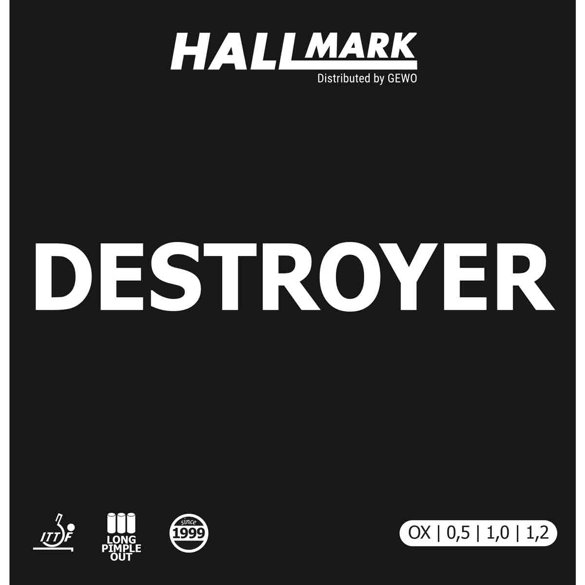 HALLMARK Belag Destroyer rot 1,2 mm
