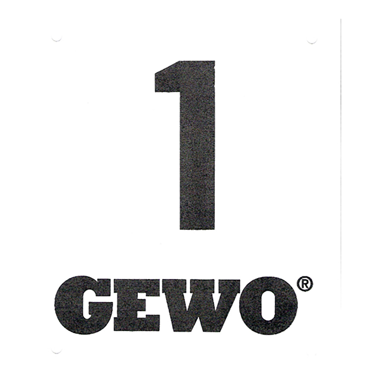 GEWO Rückennummern 1-6